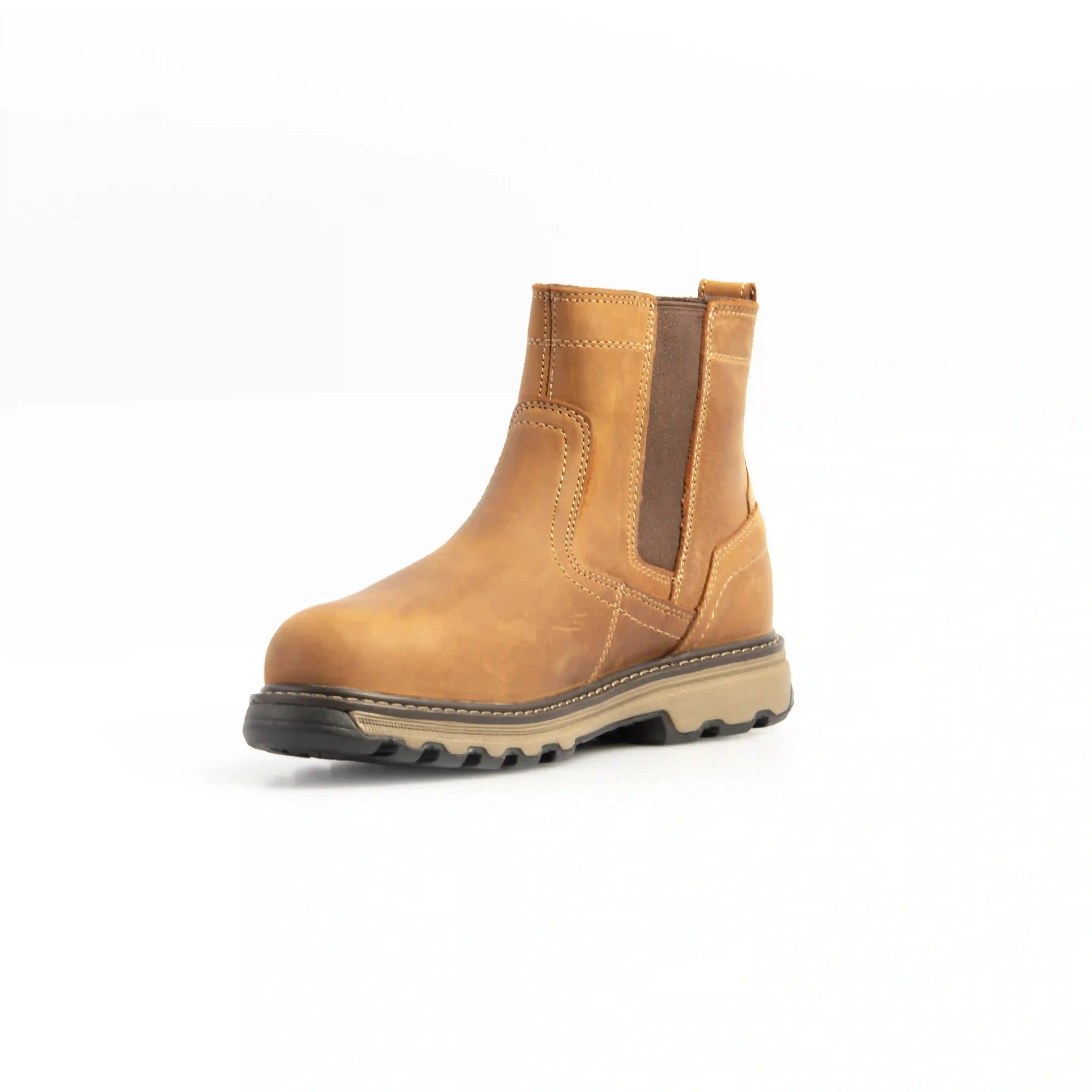 CAT 7069 S1P/SRA/HRO Pelton Dark Beige/Tan Safety Dealer Boot