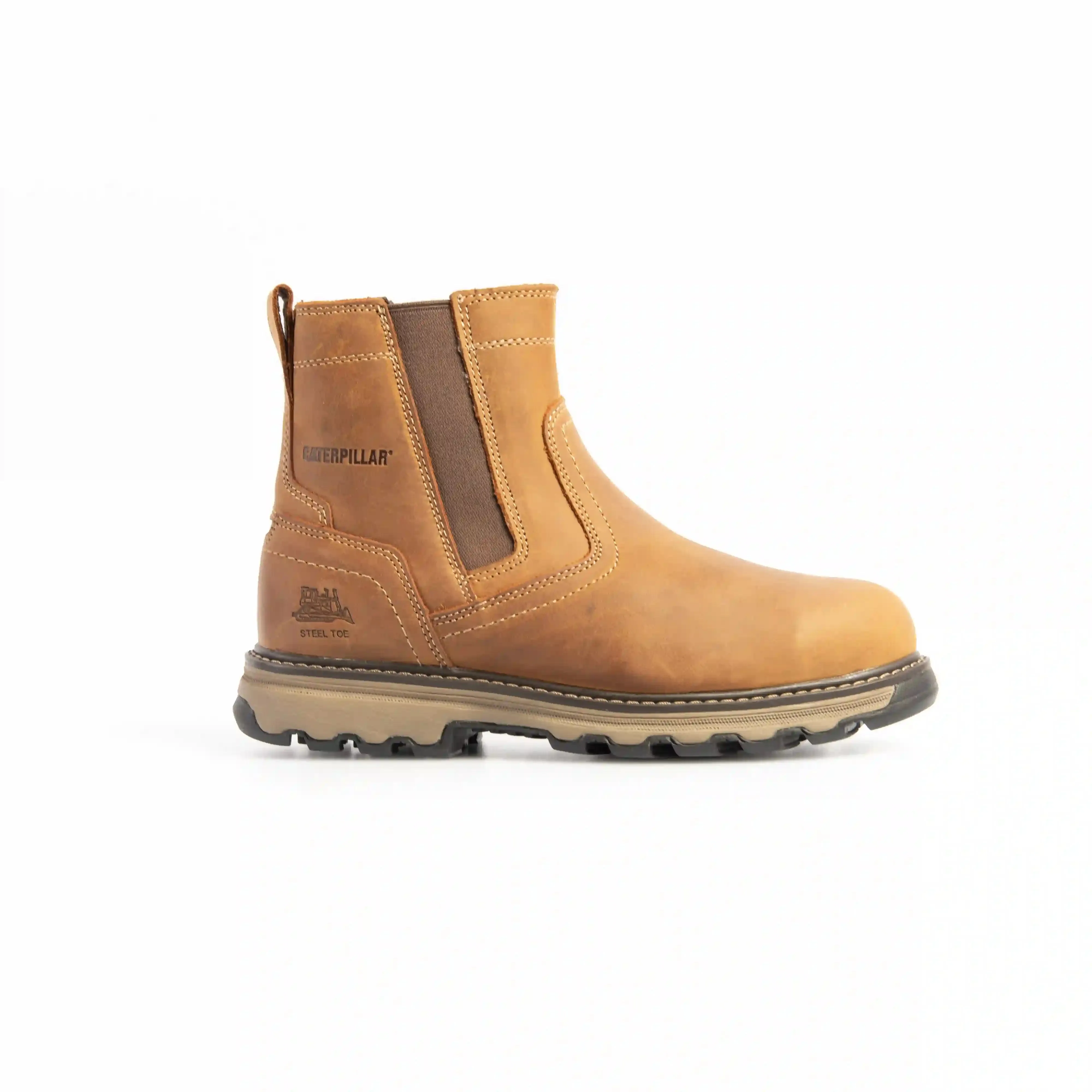 CAT 7069 S1P/SRA/HRO Pelton Dark Beige/Tan Safety Dealer Boot