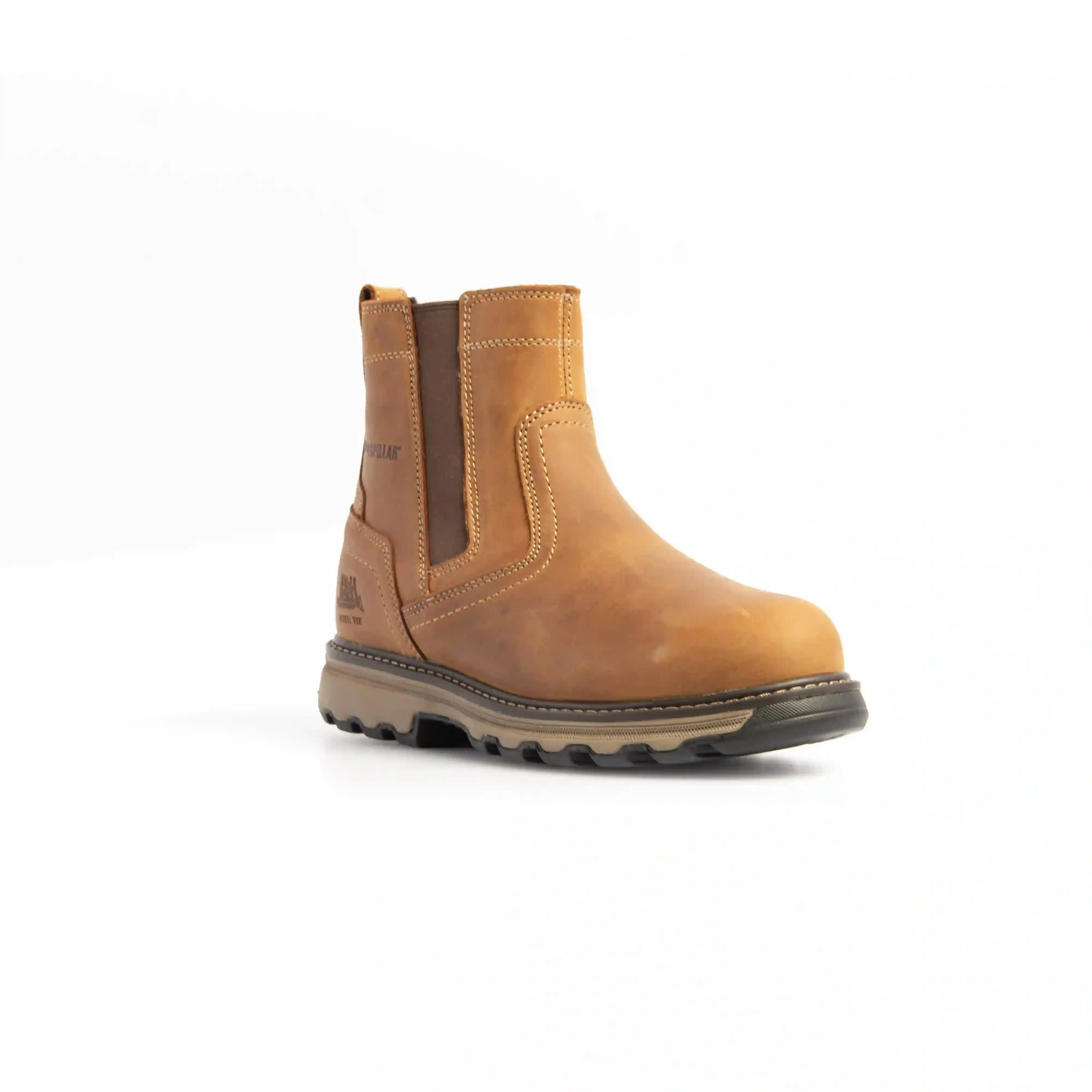 CAT 7069 S1P/SRA/HRO Pelton Dark Beige/Tan Safety Dealer Boot