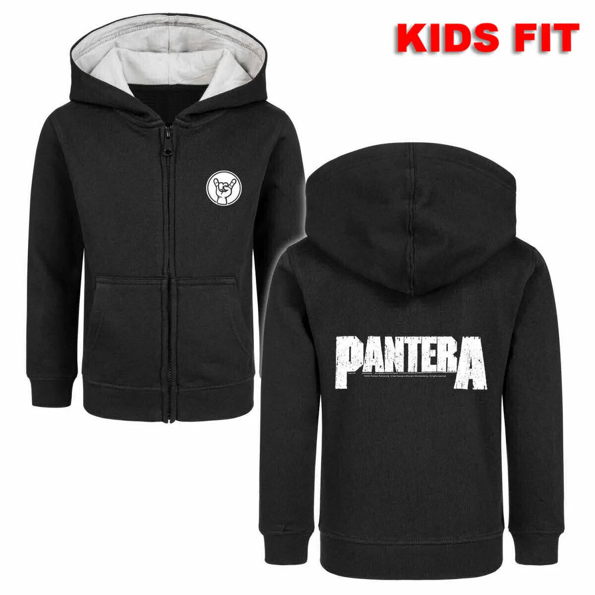 children's hoodie Pantera - (Logo) - black/white - METAL-KIDS - 365.39.8.7  -  Metal-shop