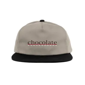 Chocolate - Bar 5 Panel Hat (Cream)