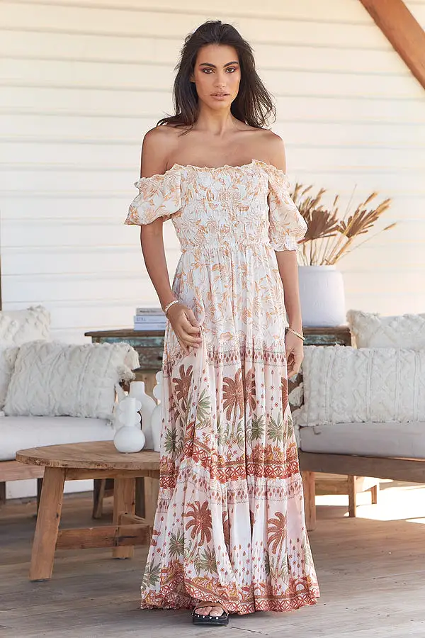 Claudette Maxi Dress Yasmina print