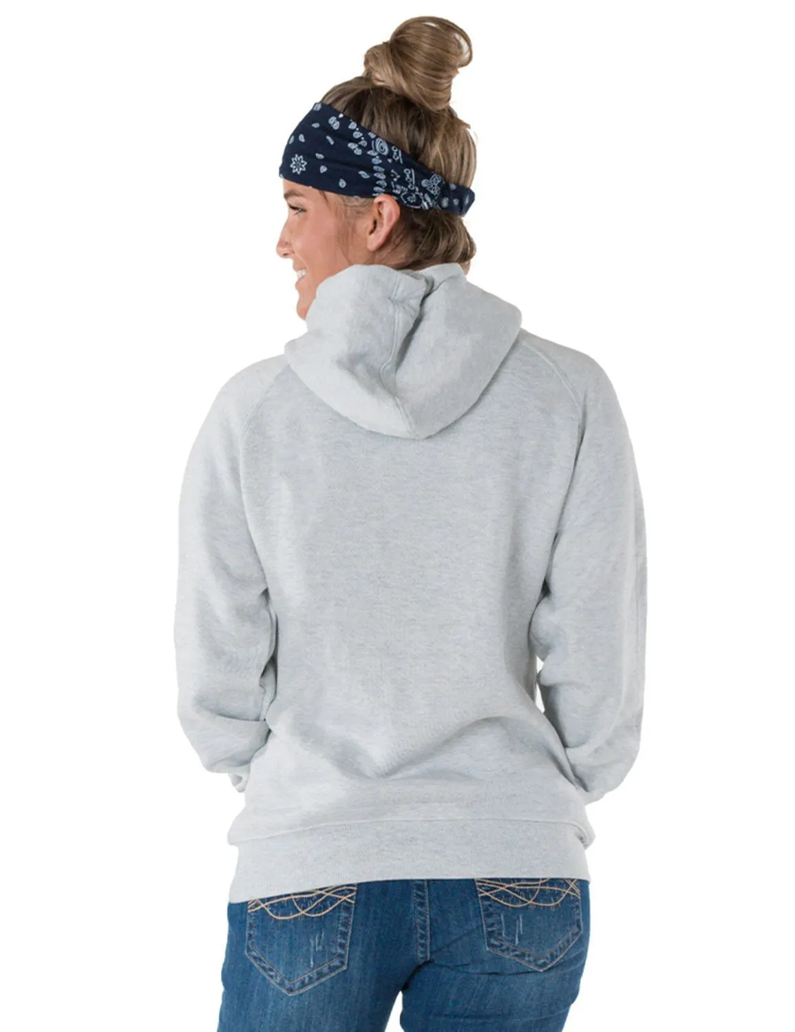 Cowgirl Tuff Womens Property of Rodeo Ash Poly/Rayon Hoodie