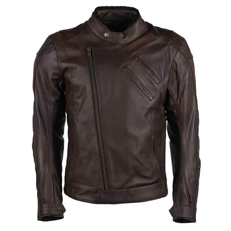 Dark Brown Leather Jacket for the Modern Gentleman