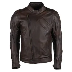 Dark Brown Leather Jacket for the Modern Gentleman