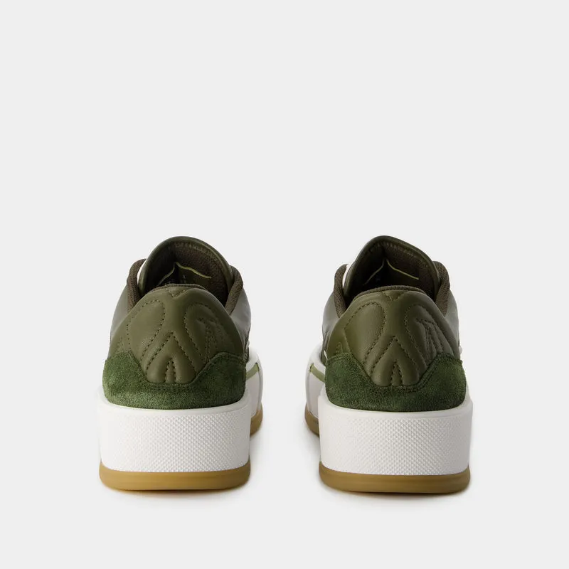 Deck Sneakers - Alexander McQueen - Calfskin - Khaki