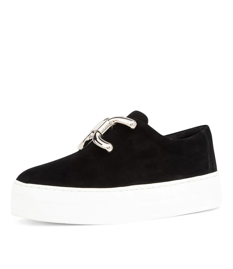 DJANGO & JULIETTE Shelina Black Suede Sneakers