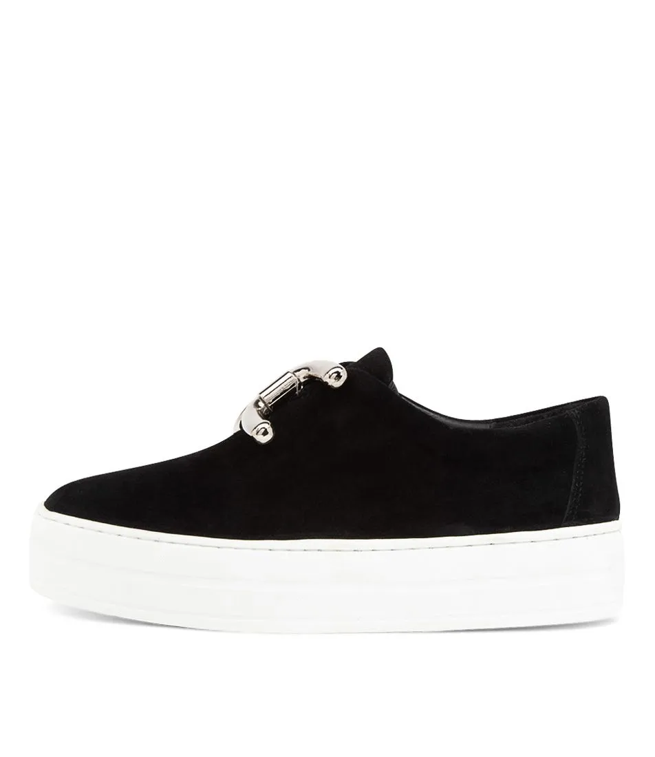 DJANGO & JULIETTE Shelina Black Suede Sneakers