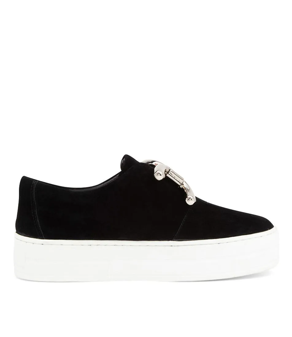 DJANGO & JULIETTE Shelina Black Suede Sneakers