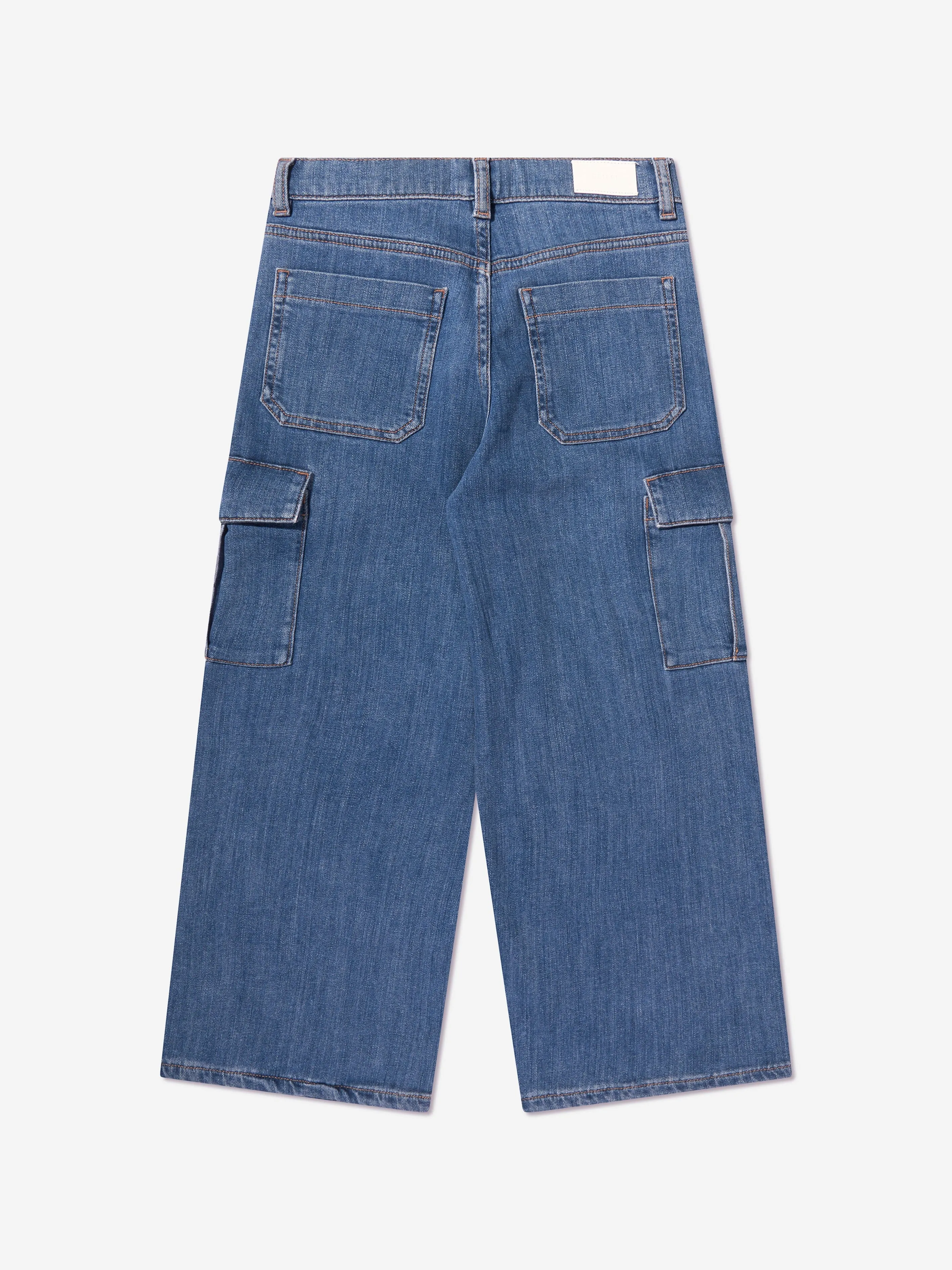 DL1961 Kids Zeke Wide Leg Jeans in Blue