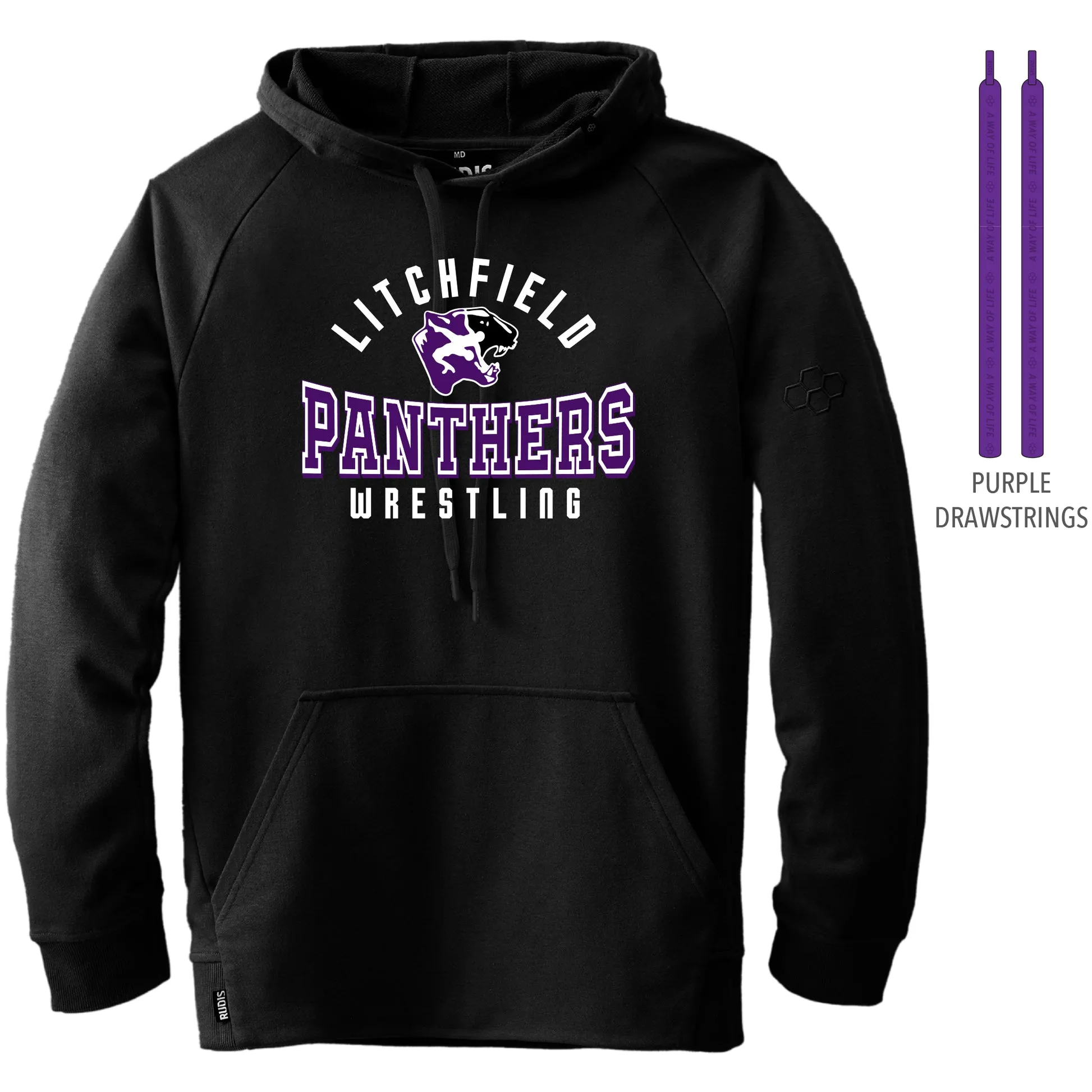 Elite Terry Hoodie-Unisex--Litchfield HS Team Store-