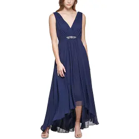 Eliza J Womens Petites Embellished Maxi Maxi Dress