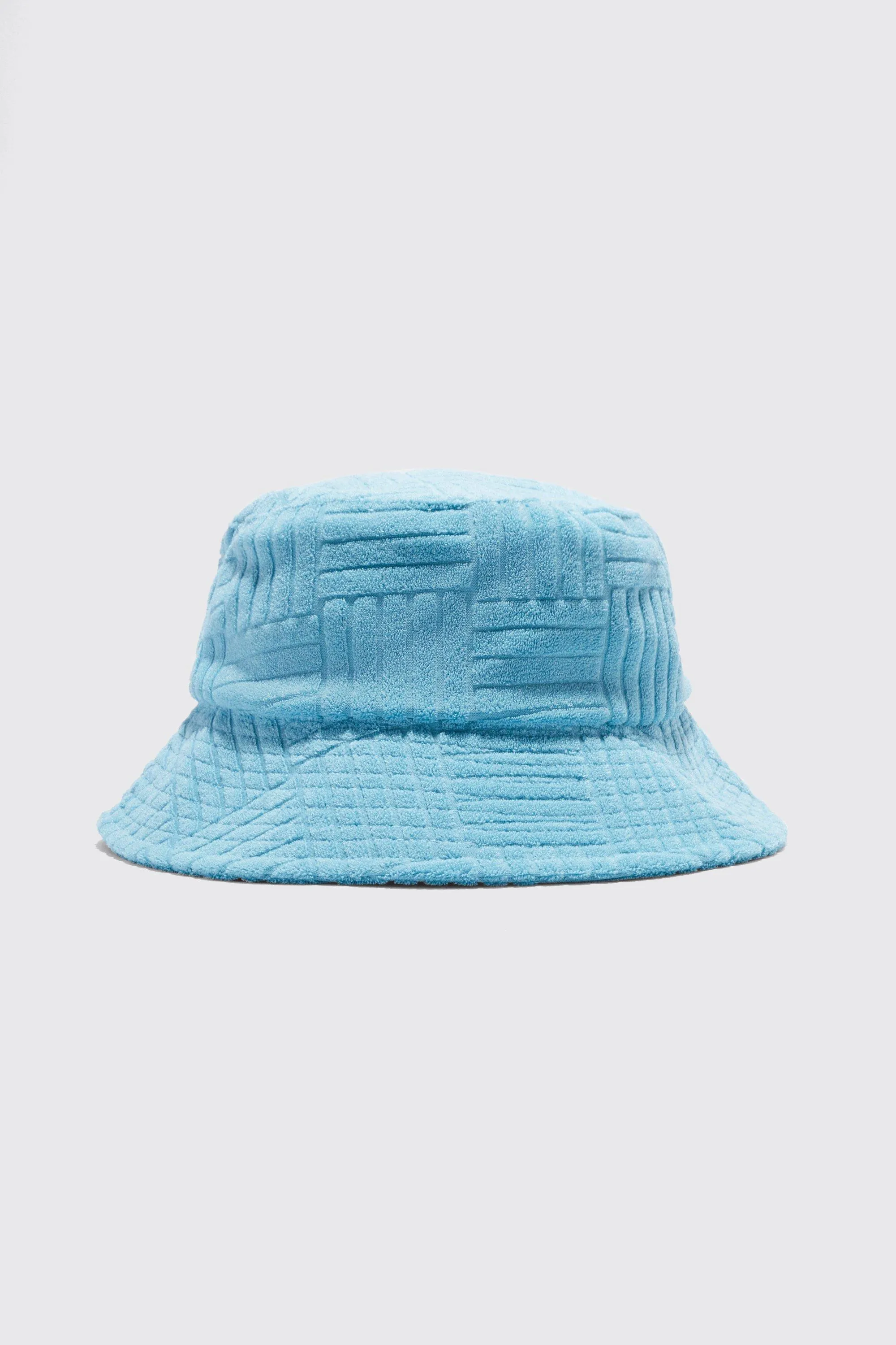 Embossed Towelling Bucket Hat | boohooMAN UK