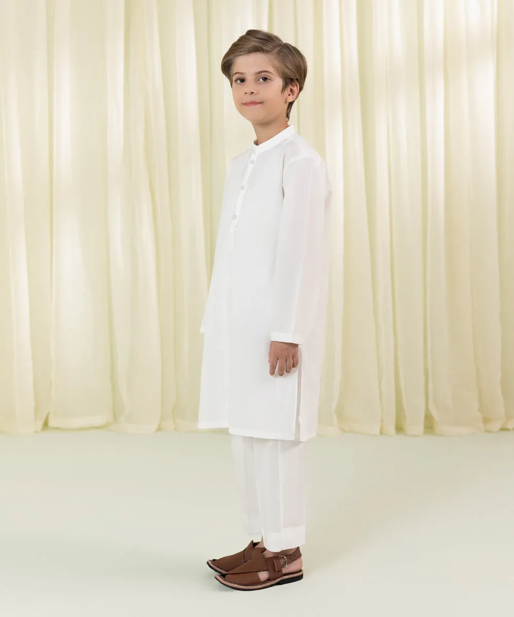 Embroidered Cambric Kurta