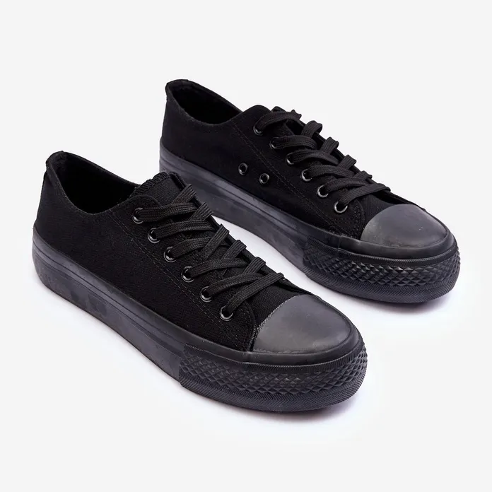 FB3 Classic Low Platform Sneakers Black Jazlyn