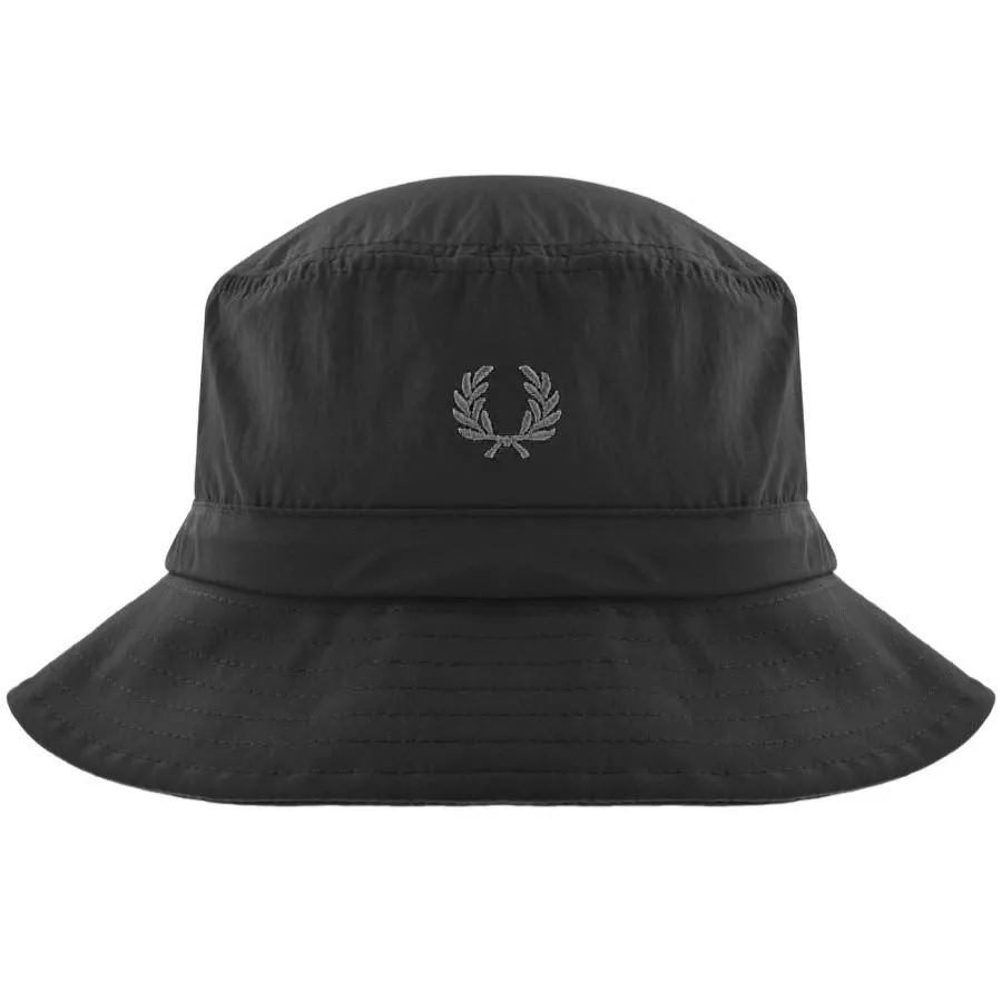 Fred Perry Adjustable Bucket Hat Black