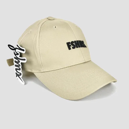 FSHNS Bold Logo Silicone Dad Hat (Khaki/Black)