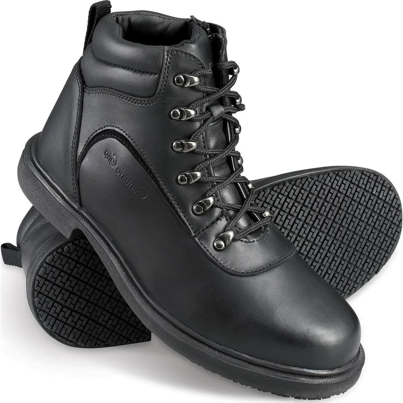 Genuine Grip Slip-Resistant Steel Toe Zipper Boot