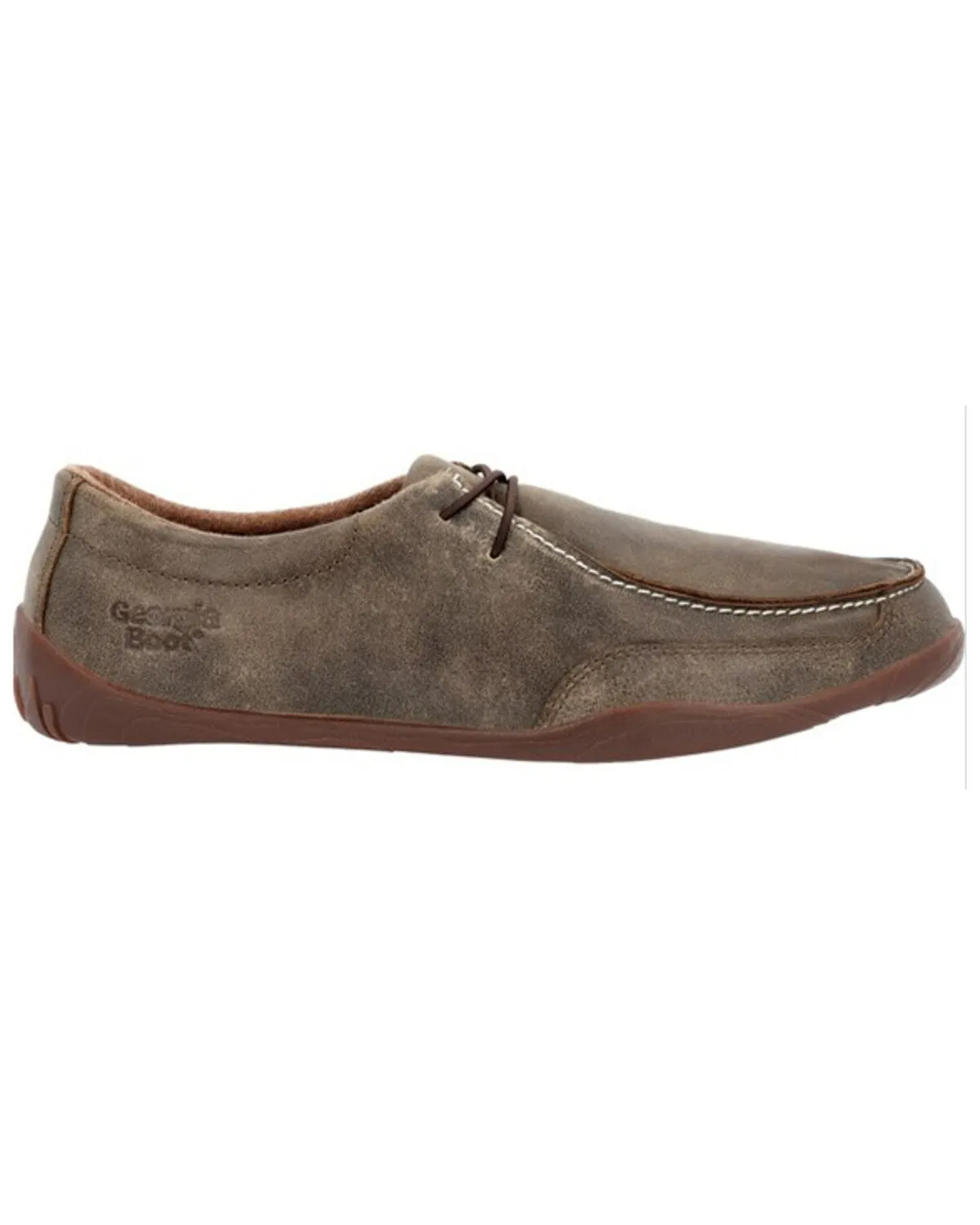 Georgia Boot Men's Cedar Falls Wallabe Lace-Up Shoe - Moc Toe