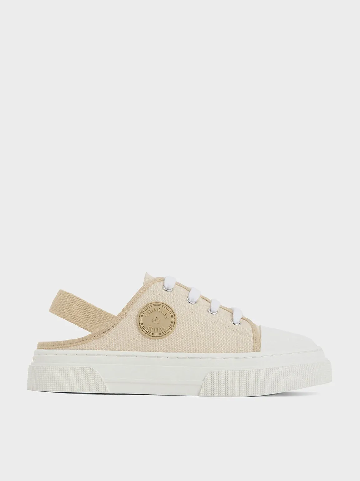 Girls' Kay Two-Tone Slingback Sneakers - Taupe