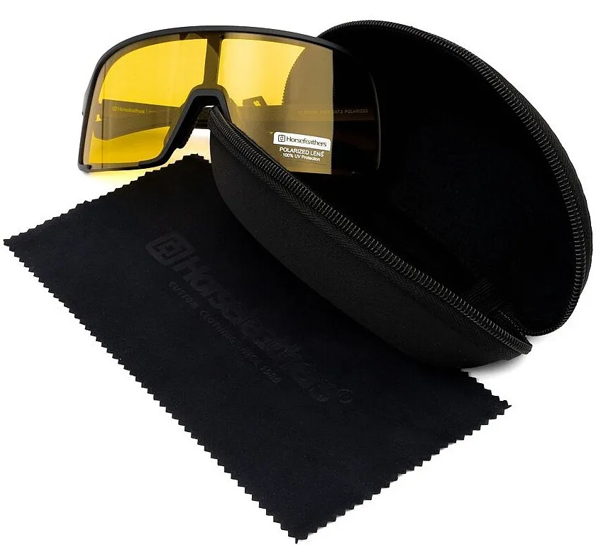 glasses Horsefeathers Magnum Photochromic - Matt Black/Yellow