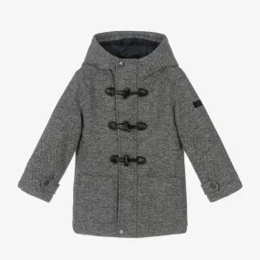 Grey Duffle Hooded Coat