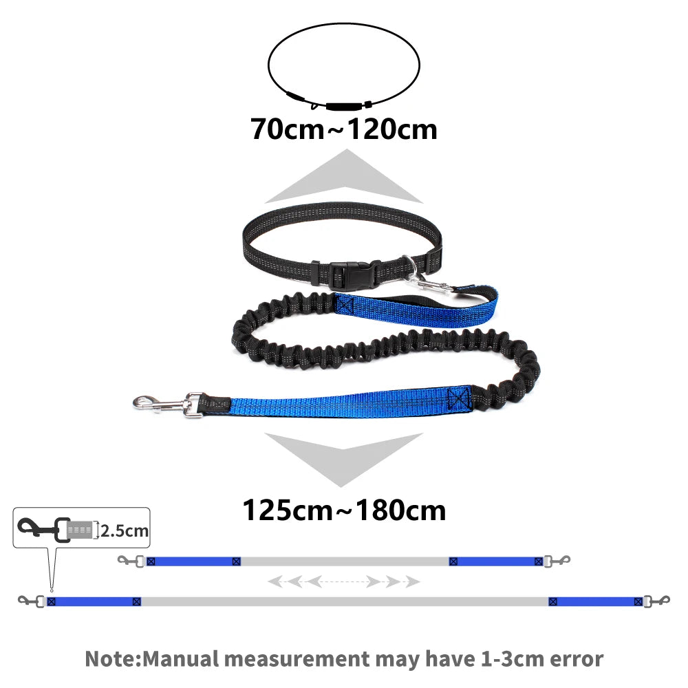 Hands-Free Dog Leash: Walk, Run & Jog with Comfort (Waist Belt & Chest Strap)