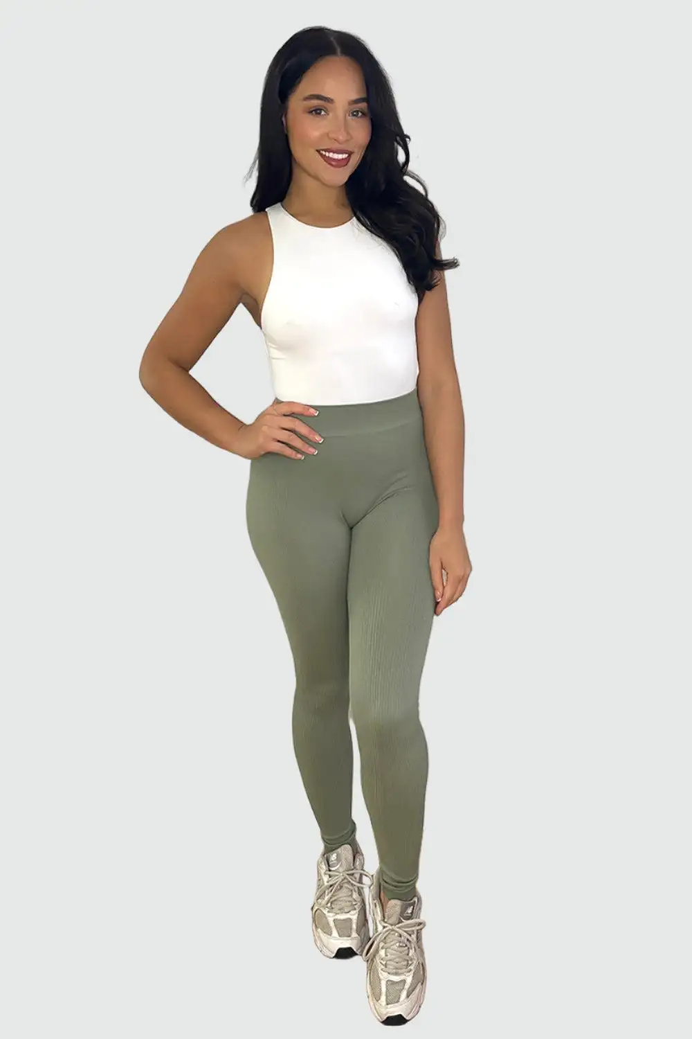 High Waist Wide Band Stretchy Leggings