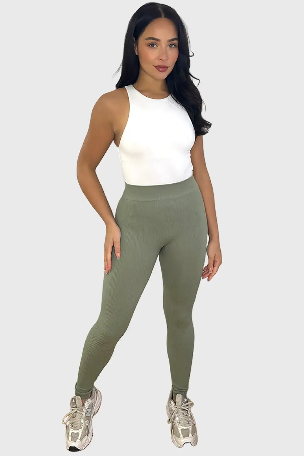 High Waist Wide Band Stretchy Leggings