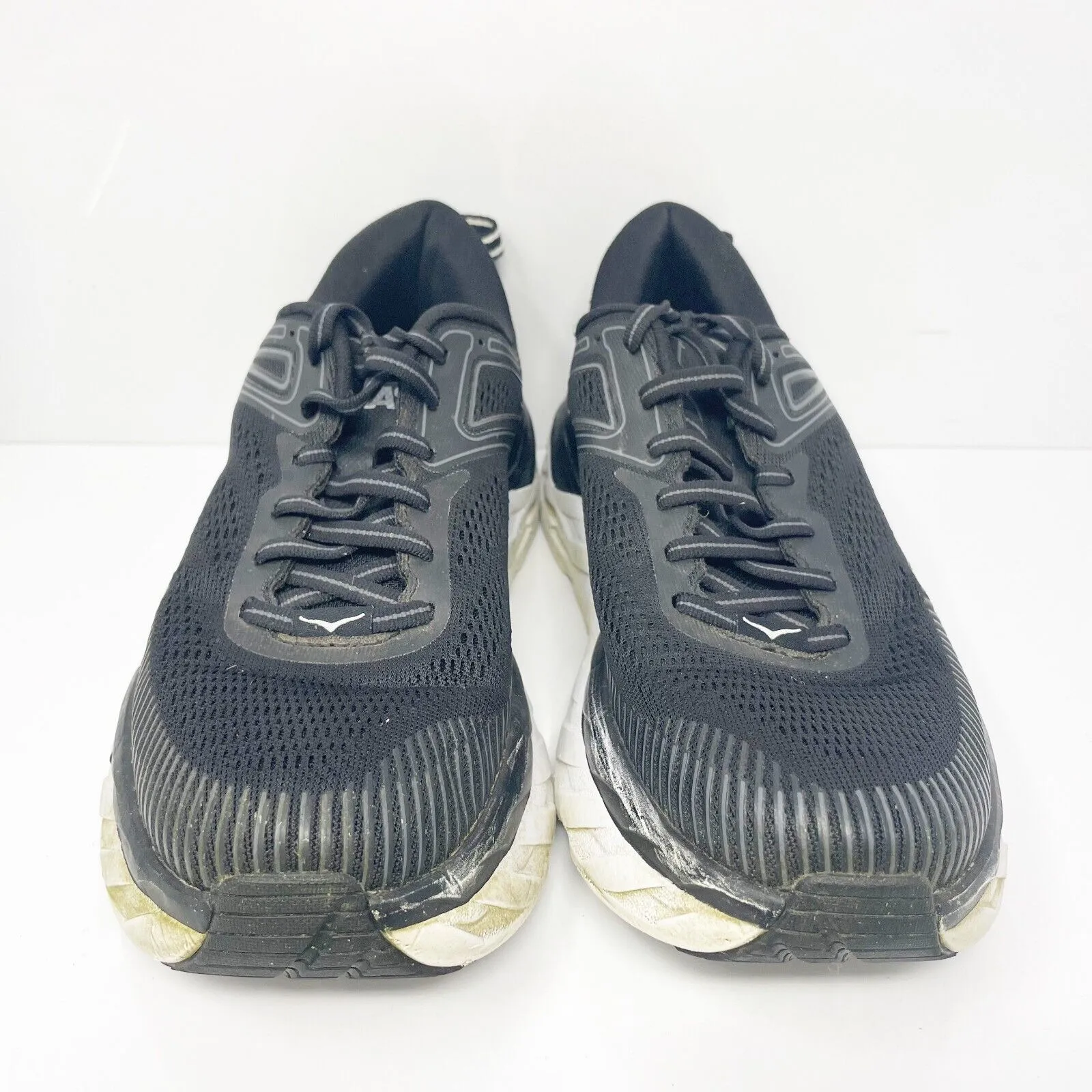 Hoka One One Womens Bondi 7 1110519 BWHT Black Running Shoes Sneakers Size 7.5