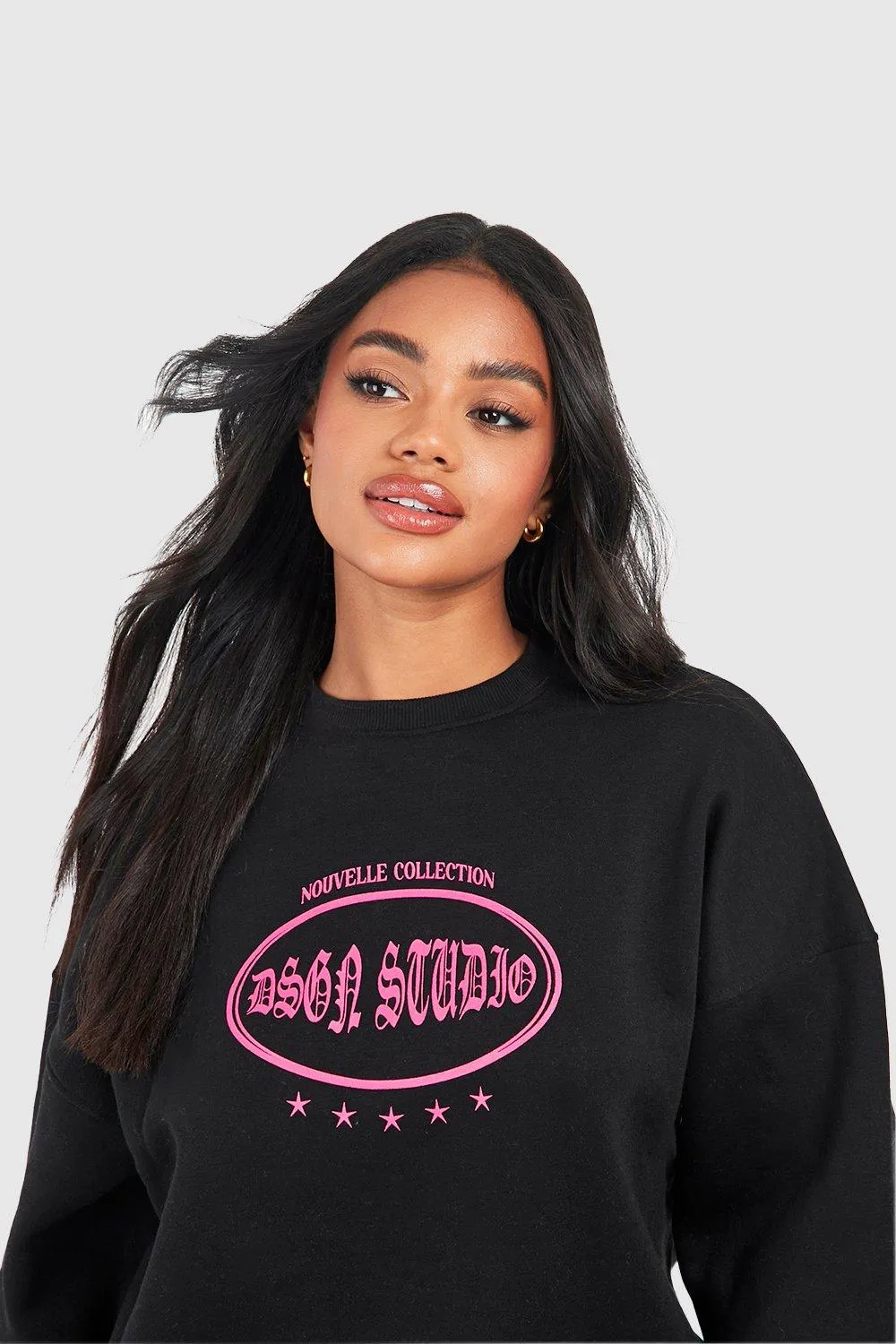 Hoodies & Sweatshirts | Dsgn Studio Gothic Slogan Sweatshirt | boohoo