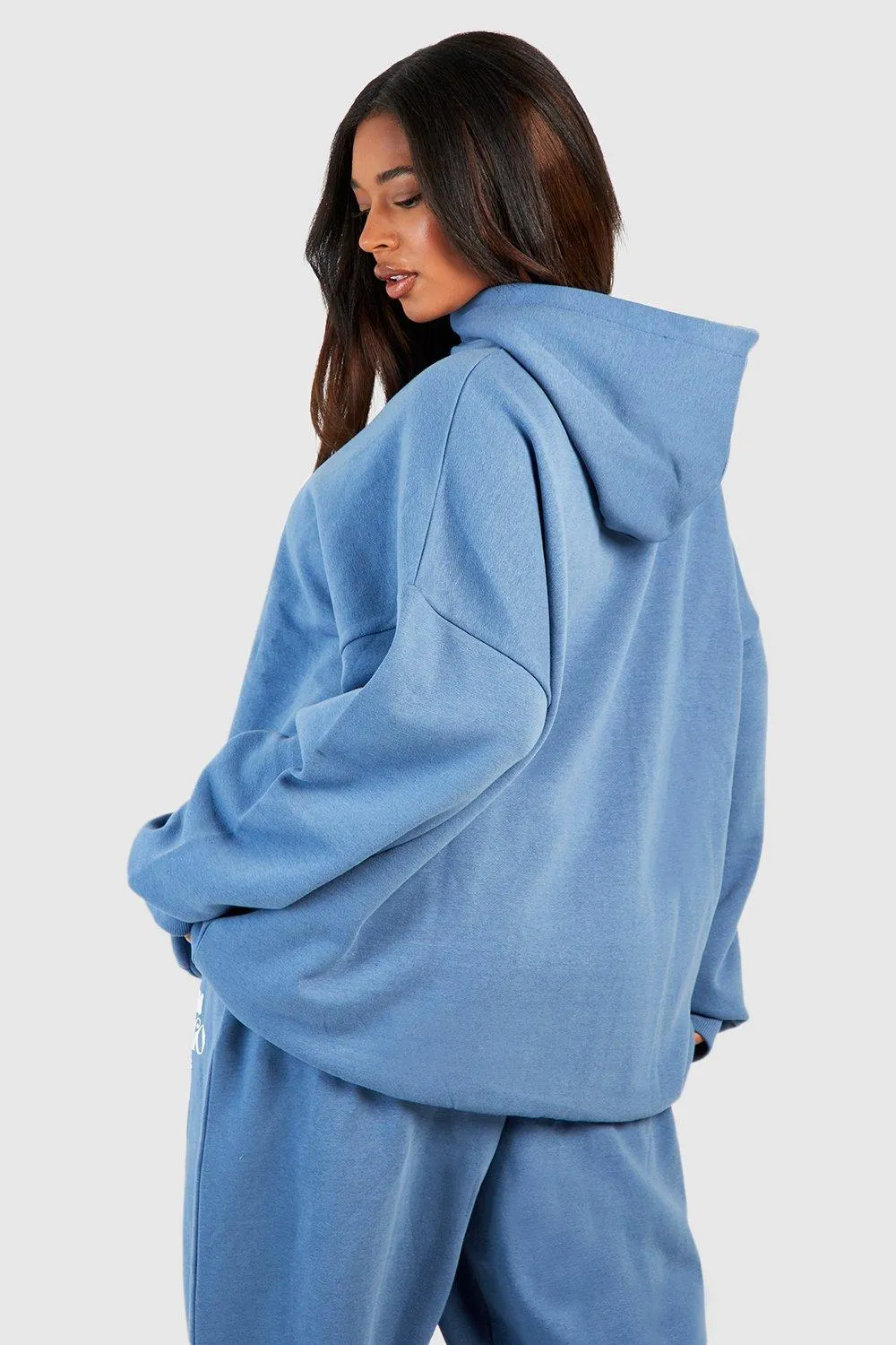 Hoodies & Sweatshirts | Plus Dsgn Puff Print Oversized Hoodie | boohoo