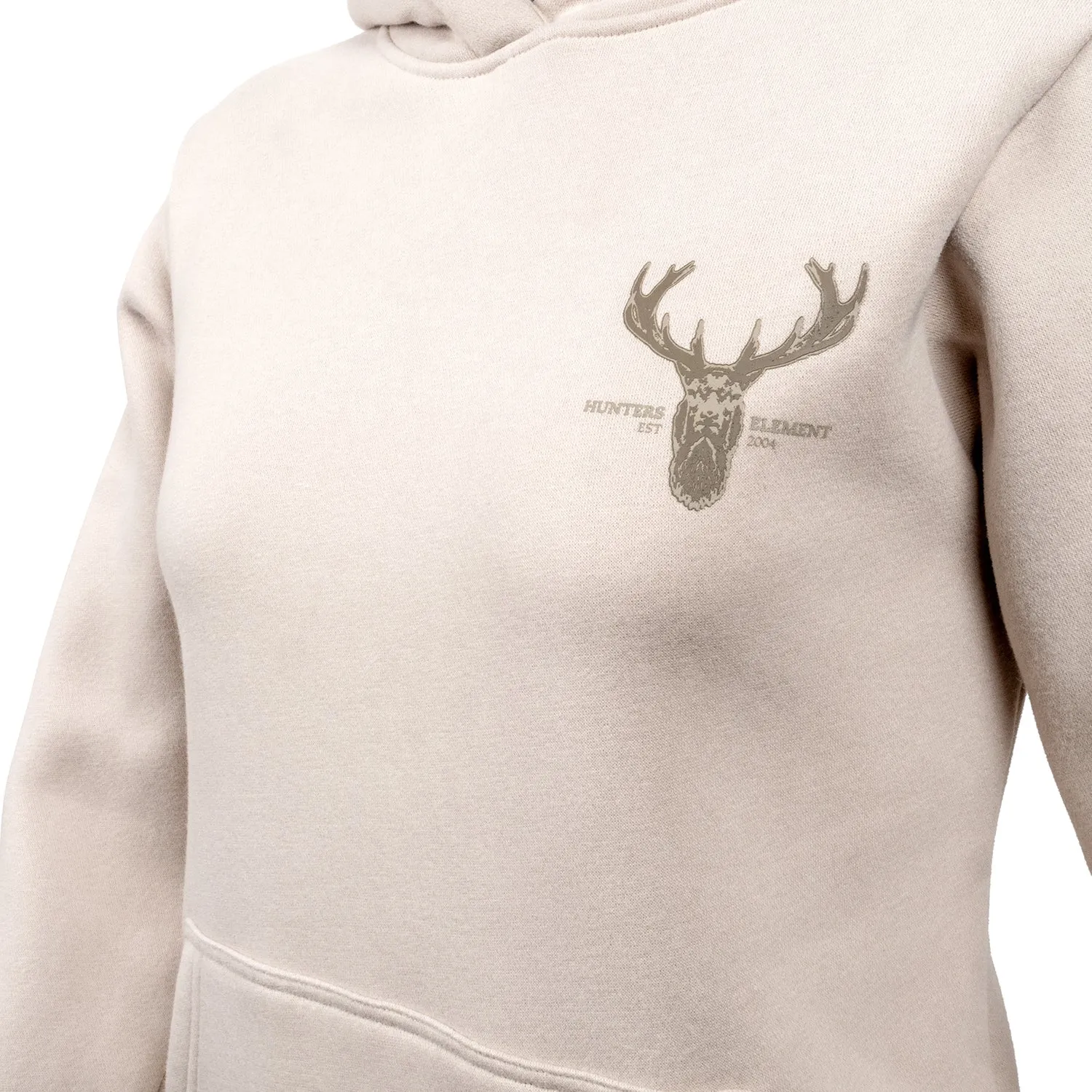 HUNTERS ELEMENT LADIES ALPHA STAG HOODIE (OAT)