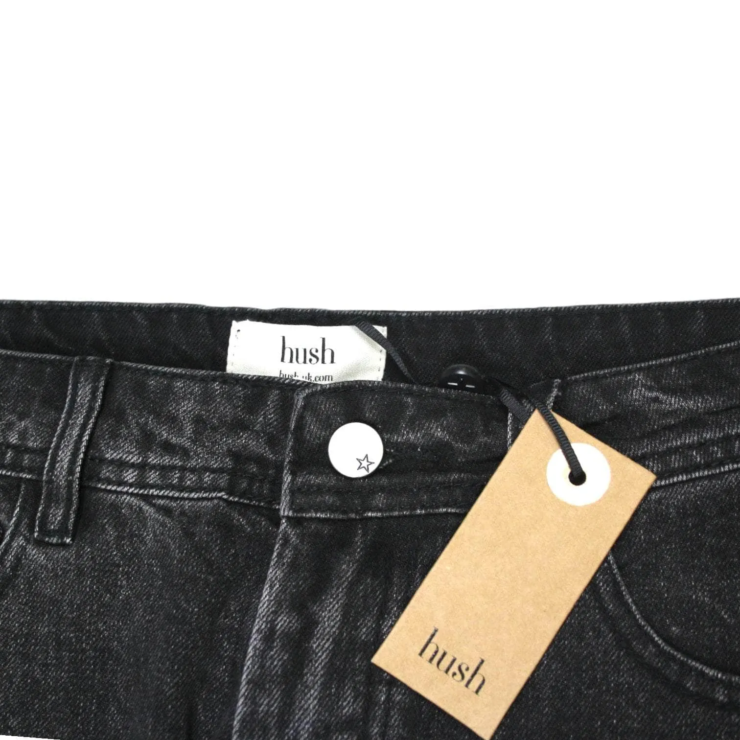 Hush Black Star Print Boyfriend Jeans