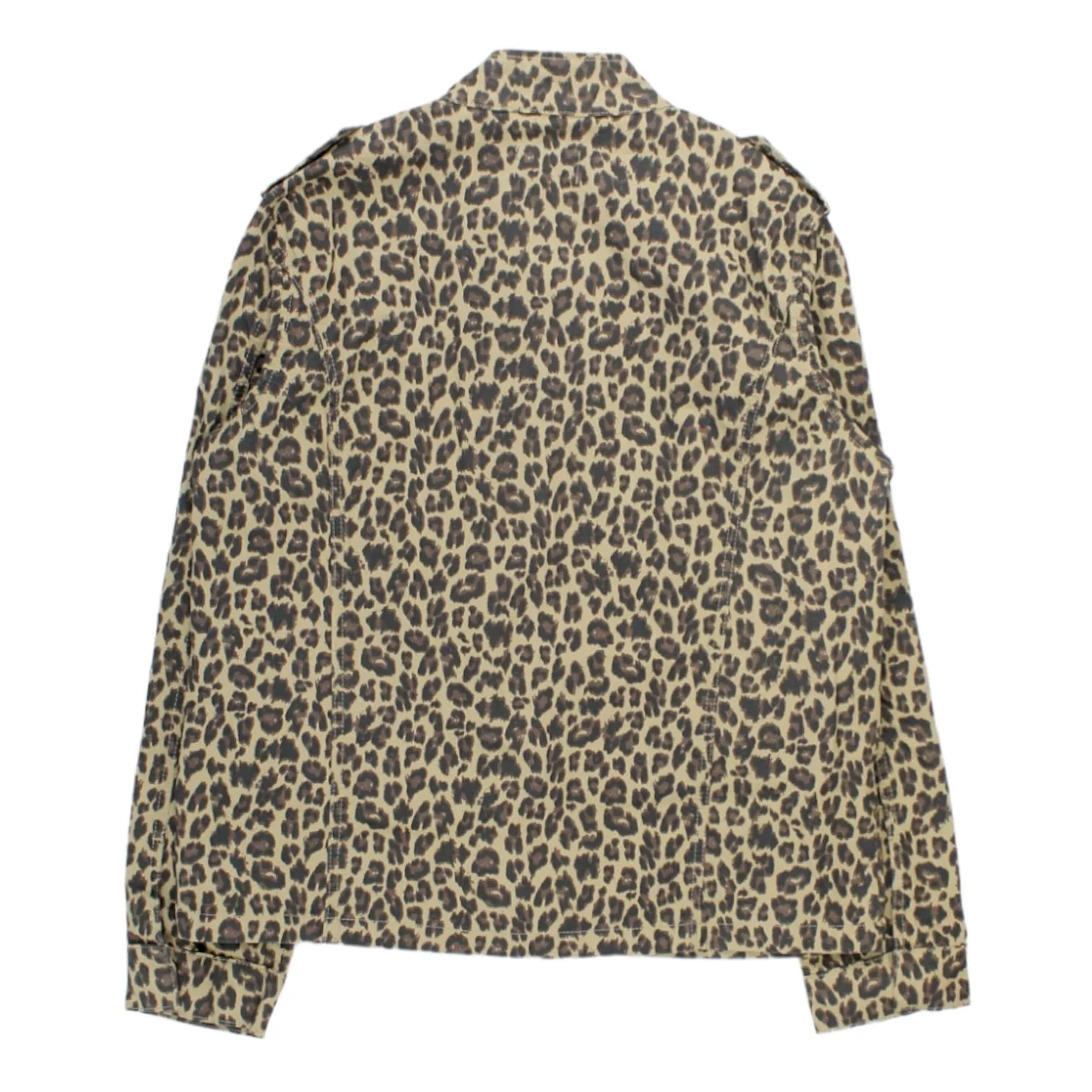 Hush Cream Leopard Military Style Jacket