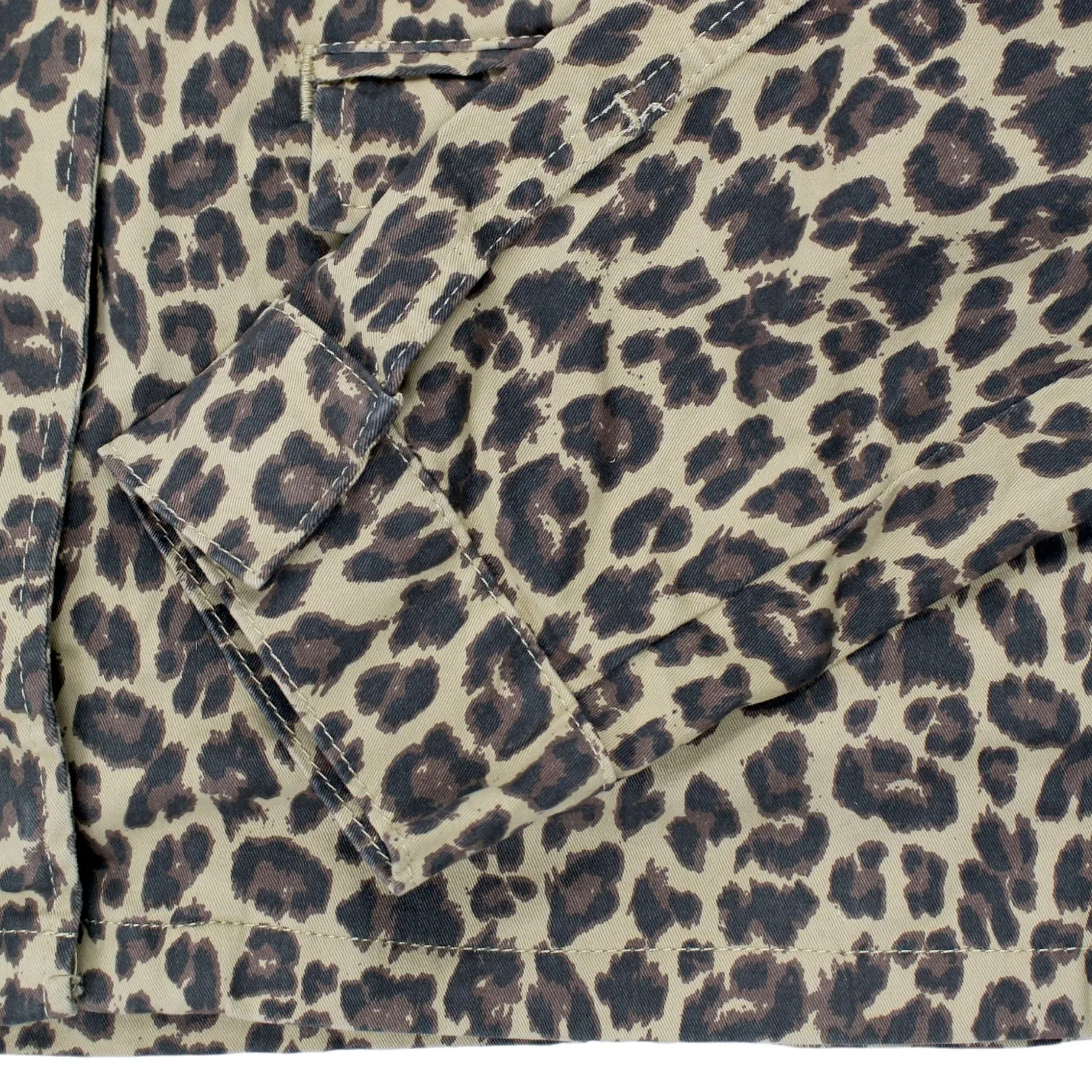 Hush Cream Leopard Military Style Jacket