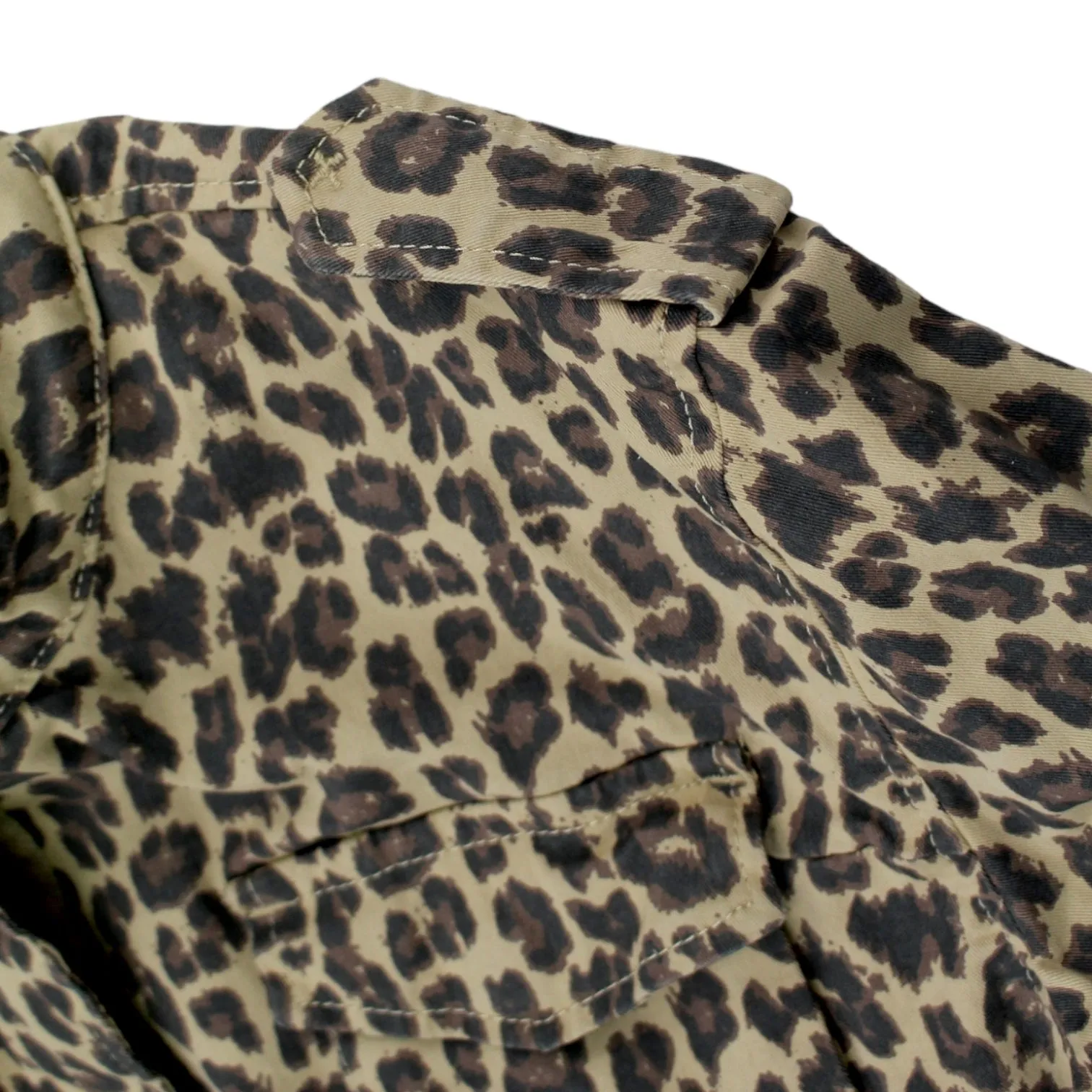 Hush Cream Leopard Military Style Jacket