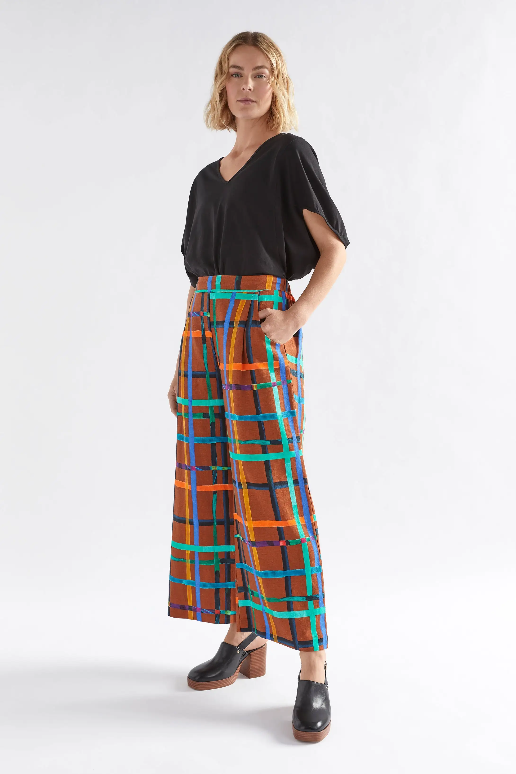 Ilona Linen Print Pant