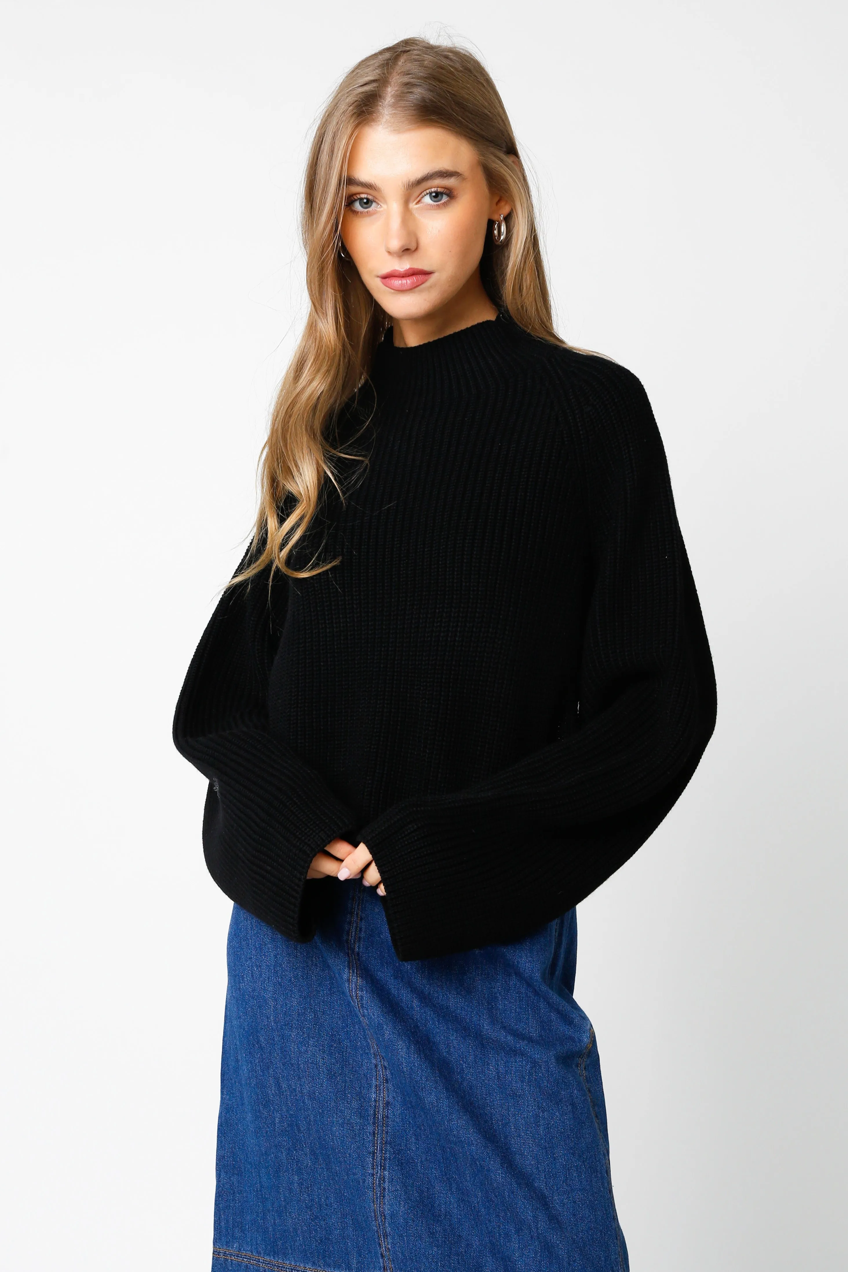 Jordyn Reversible sweater I Black