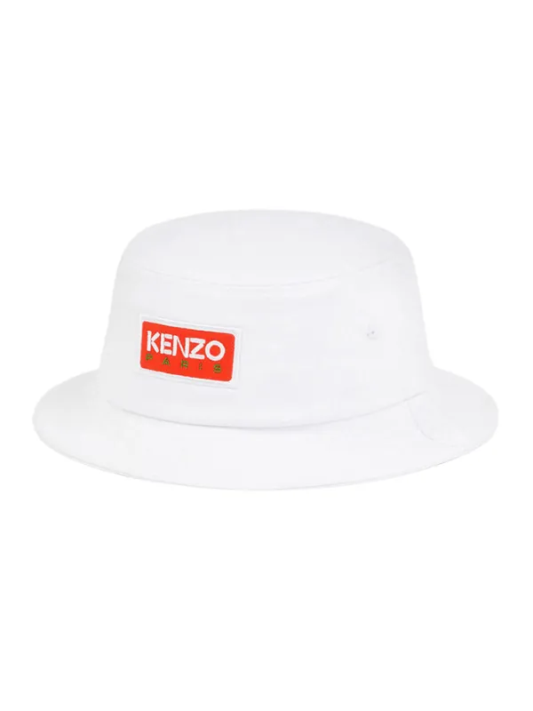 Kenzo Bucket Hat Logo Red-White