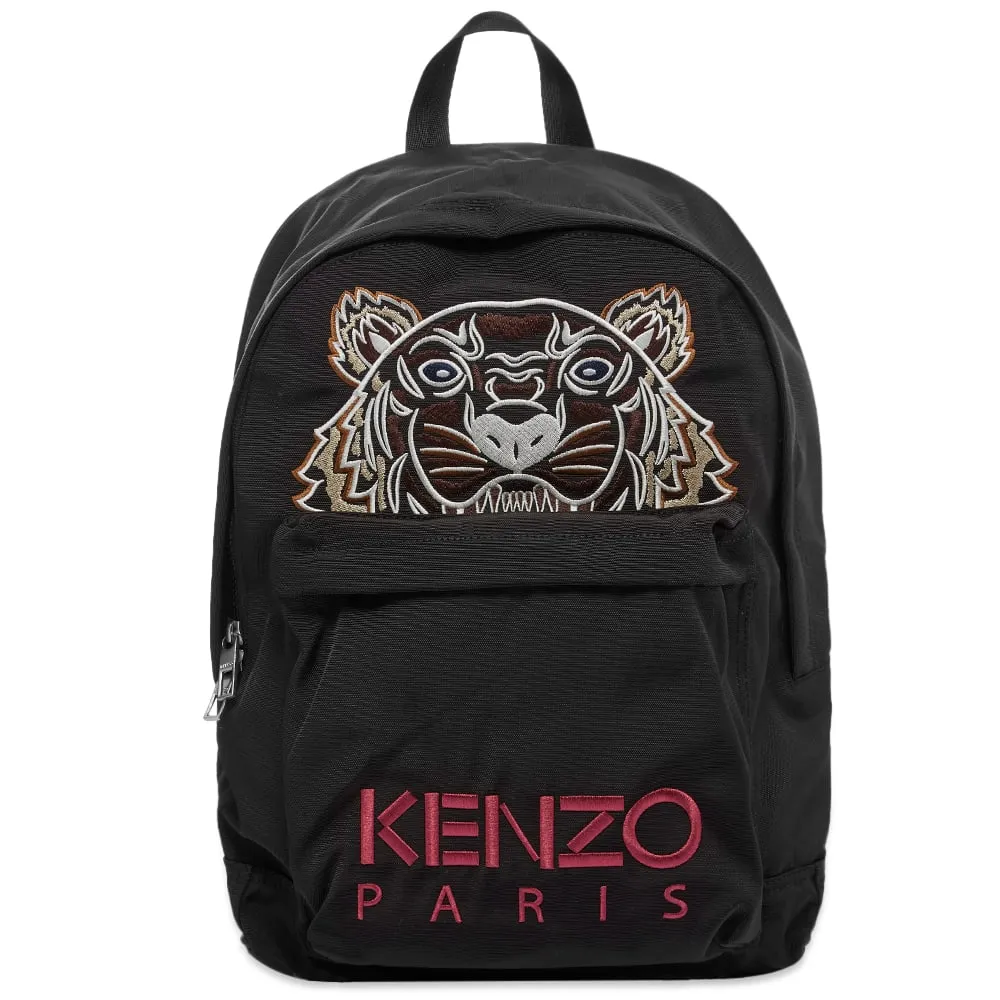 Kenzo Tiger Embroidered BackpackBlack