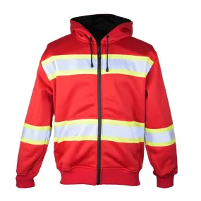 Kishigo Enhanced Visibility Heavyweight Hoodie Red B313