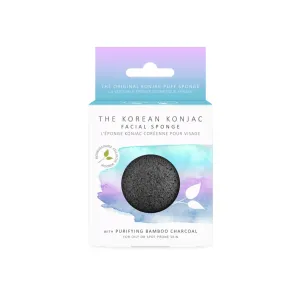 Konjac Facial Sponge with Bamboo Charcoal