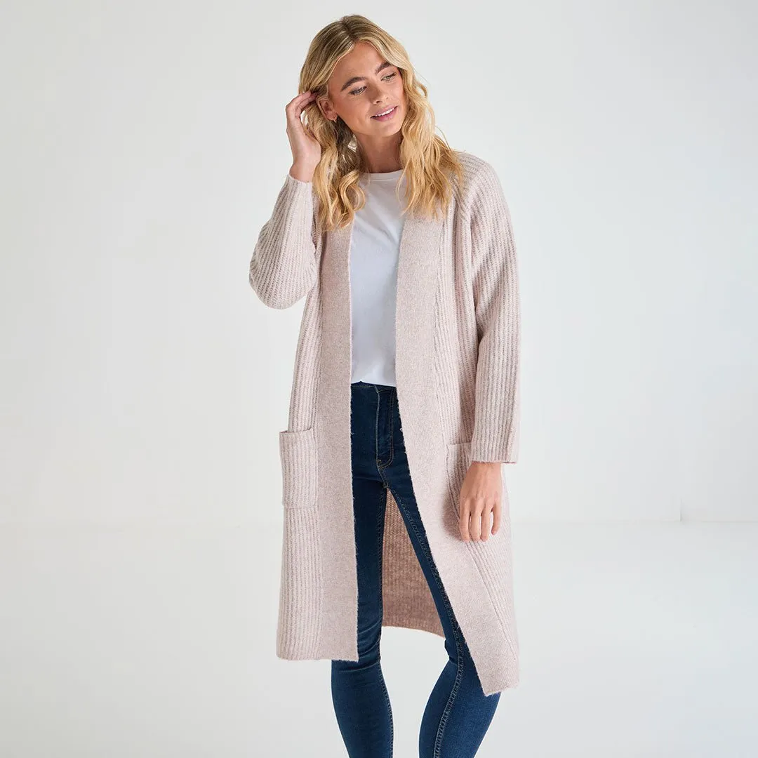 Ladies Longline Cardigan