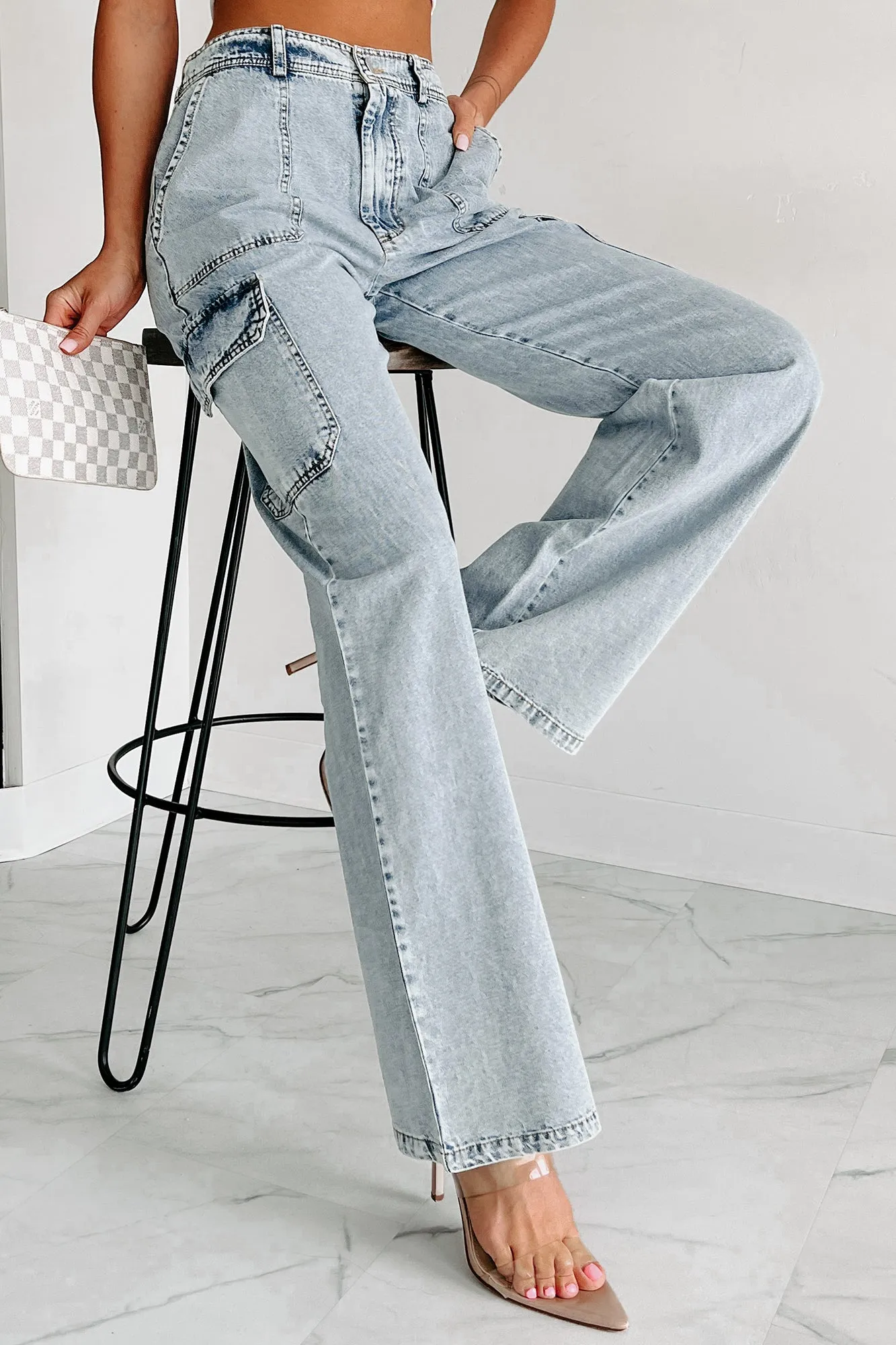 Landon High Rise Wide Leg Jeans (Denim)