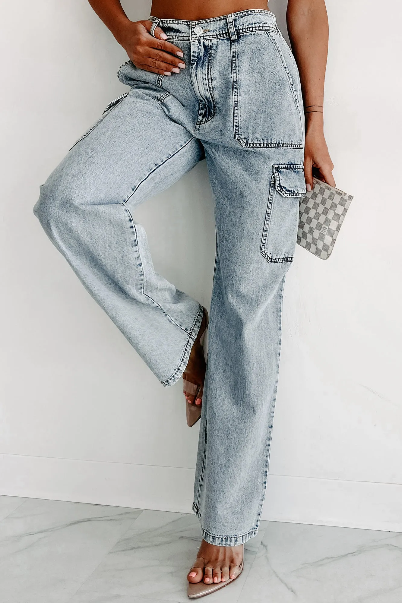 Landon High Rise Wide Leg Jeans (Denim)