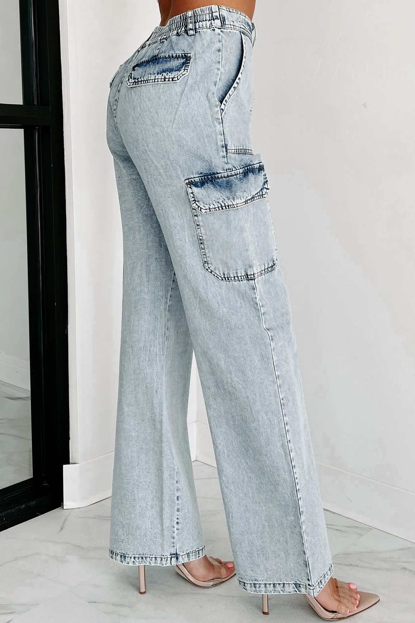 Landon High Rise Wide Leg Jeans (Denim)