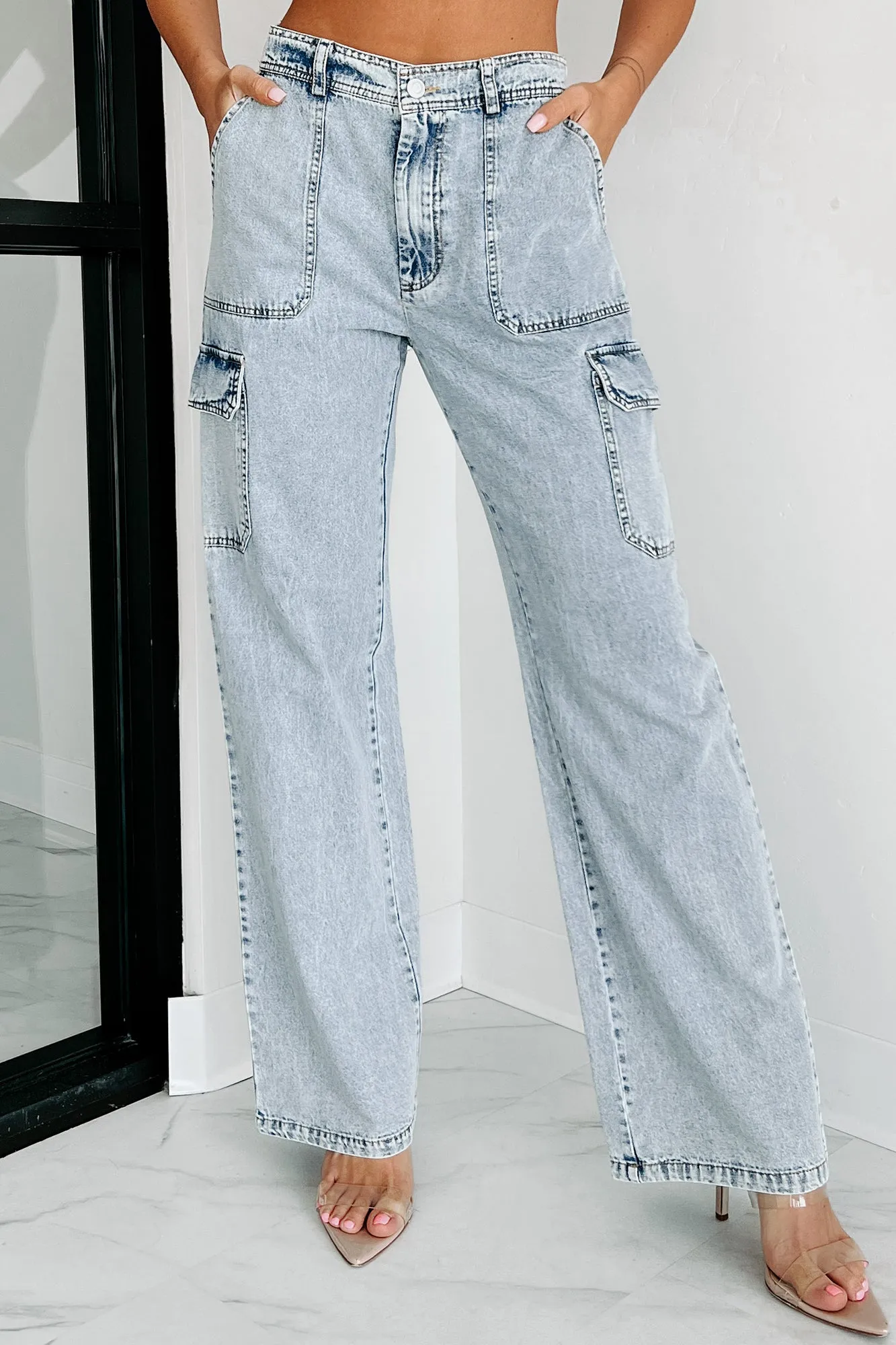 Landon High Rise Wide Leg Jeans (Denim)