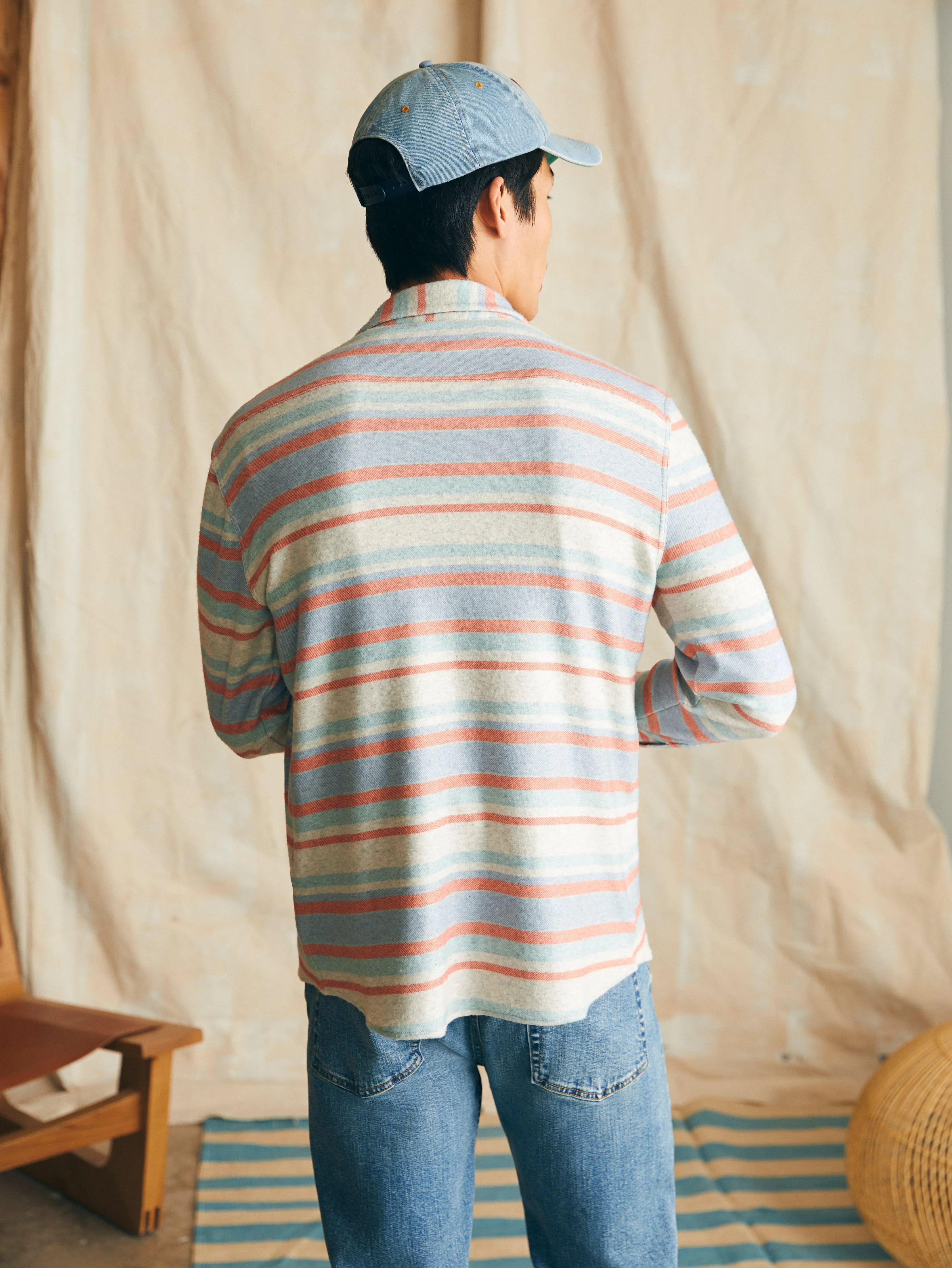 Legend Sweater Shirt - Coral Reef Stripe