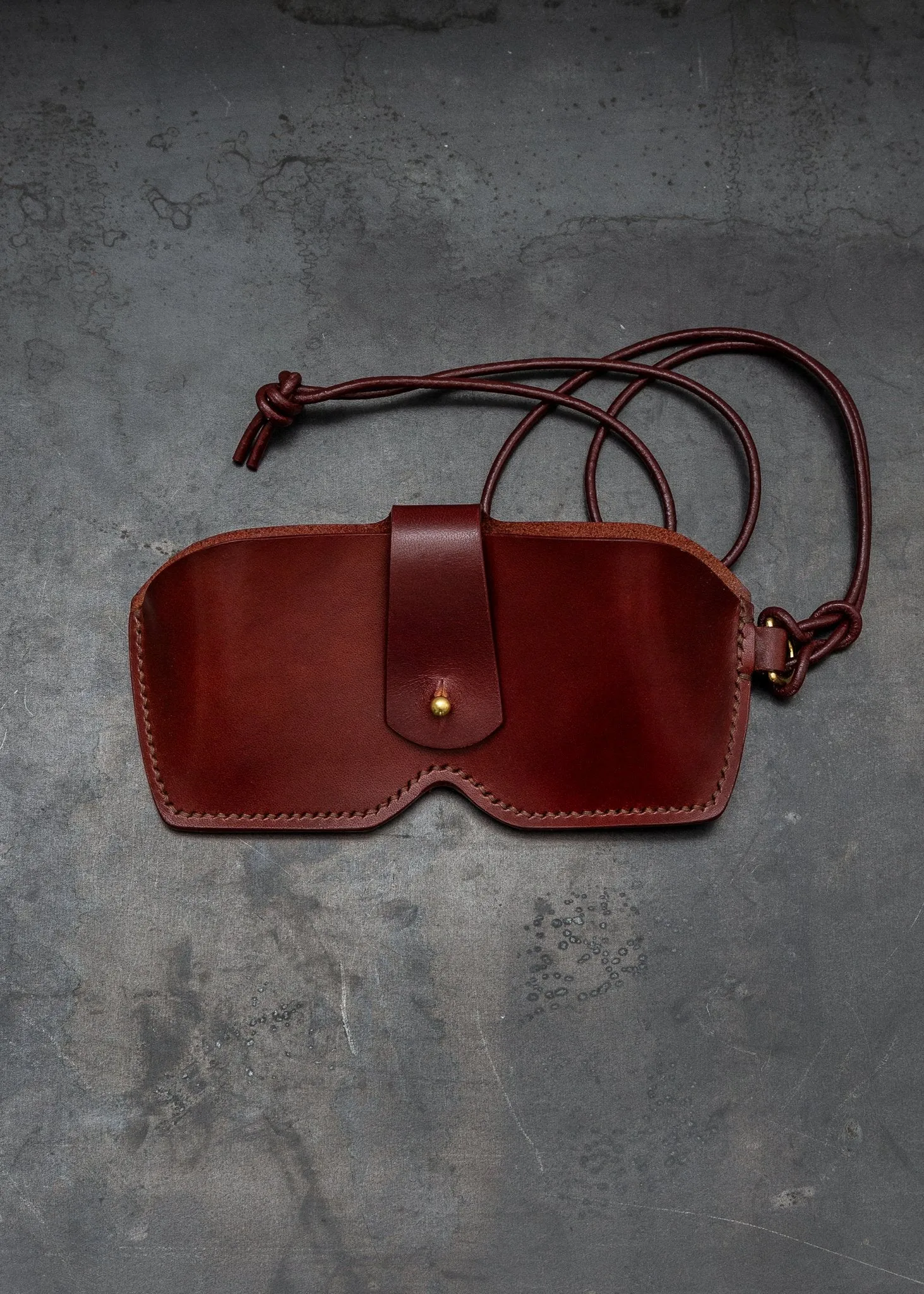 Lennox Glasses Case in Oxblood